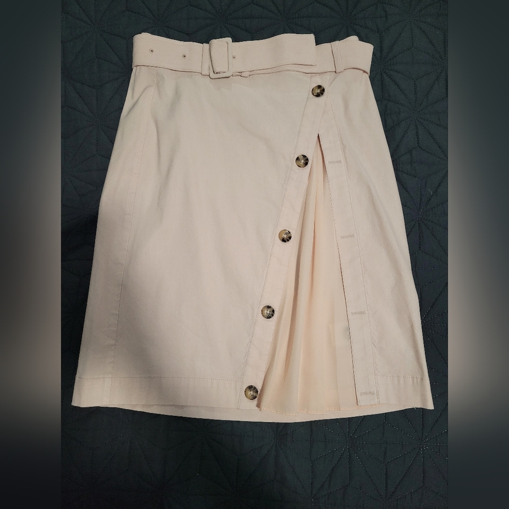 By Anthropologie Pleated Front-Slit Skirt